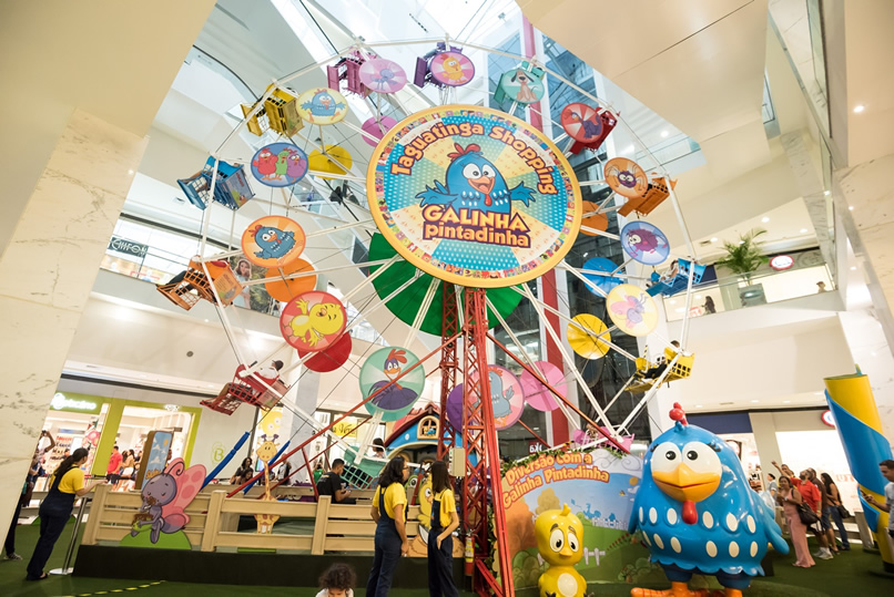 Roda Gigante da Galinha Pintadinha é atração gratuita no Taguatinga Shopping