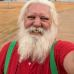 Papai Noel passa as férias em Brasília!